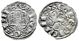 Kingdom of Castille and Leon. Alfonso X (1252-1284). Noven. Sevilla. (Bautista-394). Anv.: + : MONETA ⋮ CASTELLE ⠁. Rev.: + ⋮ ET LEGIONIS ⋮. Bi. 0,73 ...