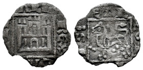 Kingdom of Castille and Leon. Alfonso X (1252-1284). Dinero. Without mint mark. (Bautista-408 var). (MOMECA-35.2.1). Anv.: ALF REX CA(S T)LE. Rev.: ET...