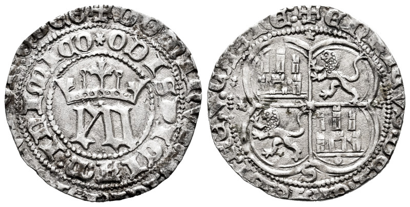 Kingdom of Castille and Leon. Enrique III (1390-1406). 1 real. Sevilla. (Bautist...