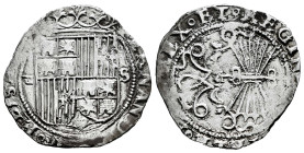 Catholic Kings (1474-1504). 1 real. Sevilla. (Cal-440). Ag. 3,32 g. Shield between D square and S. Clipped. Almost VF/Choice F. Est...55,00. 

Spani...