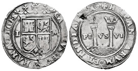 Charles-Joanna (1504-1555). 1 real. Mexico. L-M. (Cal-73). Ag. 3,33 g. Incision mark on obverse. Attractive. Almost XF. Est...250,00. 

Spanish desc...