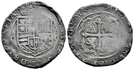 Philip II (1556-1598). 4 reales. ND. Mexico. O. (Cal-506). Ag. 12,43 g. Mintmark and assayer on the right, value on the left. Slight rust. Very scarce...