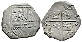 Philip II (1556-1598). 4 reales. Segovia. I. (Cal-tipo 164). Ag. 13,47 g. Date not visible. Almost VF. Est...150,00. 

Spanish description: Felipe I...