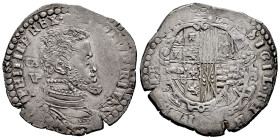 Philip II (1556-1598). 1/2 ducado. Naples. (Tauler-673). (Vti-355). (Mir-171/2). Ag. 14,92 g. GR/VP behind the bust. Choice VF. Est...250,00. 

Span...