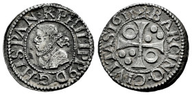 Philip III (1598-1621). 1/2 croat. 1611. Barcelona. (Cal-374). Ag. 1,72 g. Choice VF. Est...60,00. 

Spanish description: Felipe III (1598-1621). 1/...