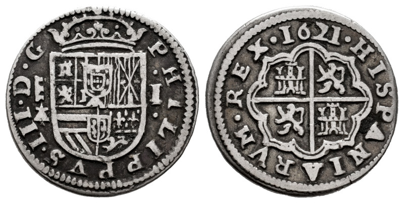 Philip III (1598-1621). 1 real. 1621. Segovia. A. (Cal-522). (Jarabo-Sanahuja-B-...