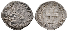 Philip III (1598-1621). Carlino. 1621. Naples. FC/C. (Tauler-1900). (Vti-218). (Mir-211/3). Ag. 2,39 g. VF. Est...60,00. 

Spanish description: Feli...