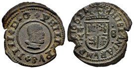 Philip IV (1621-1665). 8 maravedis. 1662. Madrid. Y. (Cal-363). (Jarabo-Sanahuja-M440). Ae. 2,10 g. Irregular edge. VF. Est...25,00. 

Spanish descr...