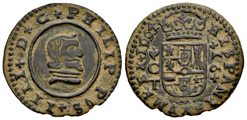 Philip IV (1621-1665). 16 maravedis. 1664. Córdoba. TM. (Cal-445). (Jarabo-Sanah...