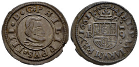Philip IV (1621-1665). 16 maravedis. 1661. Segovia. BR. (Cal-487). (Jarabo-Sanahuja-M516). Ae. 4,76 g. XF/Almost XF. Est...35,00. 

Spanish descript...