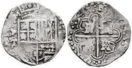 Philip IV (1621-1665). 8 reales. 1627. Potosí. T. (Cal-1446). Ag. 25,09 g. 4-digit date, the 2 tooled. Rare. VF/Choice VF. Est...800,00. 

Spanish d...