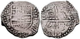 Philip IV (1621-1665). 8 reales. (1628)?. Potosí. P/T. (Cal-¿1448?). Ag. 27,35 g. King´s ordinal IIII visible. Choice VF/VF. Est...300,00. 

Spanish...