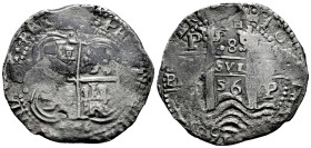 Philip IV (1621-1665). 8 reales. 1656. Potosí. E. (Cal-1517). Ag. 23,94 g. Rust. Double date. Almost VF. Est...300,00. 

Spanish description: Felipe...
