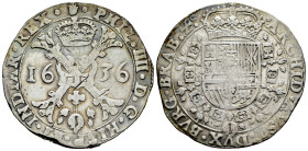Philip IV (1621-1665). 1 patagon. 1636. Antwerpen. (Tauler-2570). (Vti-942). (Vanhoudt-645.AN). Ag. 27,76 g. Attractive tone. VF. Est...150,00. 

Sp...