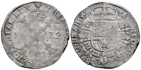 Philip IV (1621-1665). 1 patagon. 1622. Brussels. (Tauler-2609). (Vti-996). (Vanhoudt-645.BS). Ag. 27,53 g. Toned. Almost VF. Est...120,00. 

Spanis...