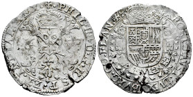 Philip IV (1621-1665). 1 patagon. 1657. Bruges. (Tauler-2688). (Vti-1084). (Vanhoudt-645.BG). Ag. 23,32 g. Scarce. Choice VF. Est...180,00. 

Spanis...