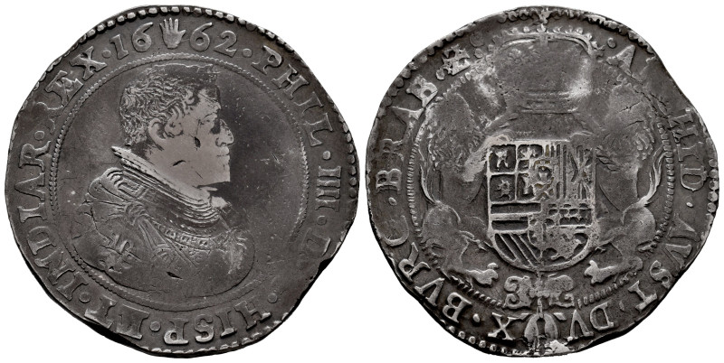 Philip IV (1621-1665). 1 ducaton. 1662. Antwerpen. (Tauler-2923). (Vanhoudt-642....