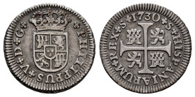 Philip V (1700-1746). 1/2 real. 1730. Sevilla. (Cal-347). Ag. 1,49 g. Without value and assayer indication. Toned. Choice VF. Est...50,00. 

Spanish...