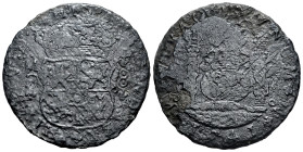 Philip V (1700-1746). 8 reales. 1741. Mexico. MF. (Cal-1458). Ag. 17,19 g. Heavy corrosion from salt water immersion. Recovered from: "Hollandia", sun...