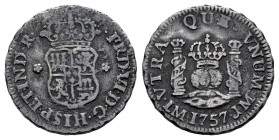 Ferdinand VI (1746-1759). 1/2 real. 1757. Lima. JM. (Cal-60). Ag. 1,62 g. Dark patina. VF/Choice F. Est...55,00. 

Spanish description: Fernando VI ...