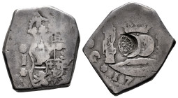 Ferdinand VI (1746-1759). 4 reales. (1746-1759). Guatemala. J. (Cal-Tipo 47). Ag. 13,30 g. Guatemala countermark. Choice F. Est...250,00. 

Spanish ...