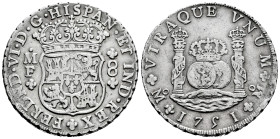 Ferdinand VI (1746-1759). 8 reales. 1751. Mexico. MF. (Cal-475). Ag. 27,03 g. VF/Choice VF. Est...400,00. 

Spanish description: Fernando VI (1746-1...