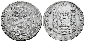 Ferdinand VI (1746-1759). 8 reales. 1752. Mexico. MF. (Cal-477). Ag. 26,78 g. VF. Est...250,00. 

Spanish description: Fernando VI (1746-1759). 8 re...