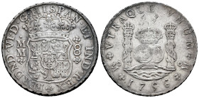 Ferdinand VI (1746-1759). 8 reales. 1756. Mexico. MM. (Cal-491). Ag. 26,88 g. VF/Almost VF. Est...350,00. 

Spanish description: Fernando VI (1746-1...