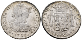 Charles III (1759-1788). 8 reales. 1780. Lima. MJ. (Cal-1046). Ag. 26,97 g. VF/Choice VF. Est...150,00. 

Spanish description: Carlos III (1759-1788...