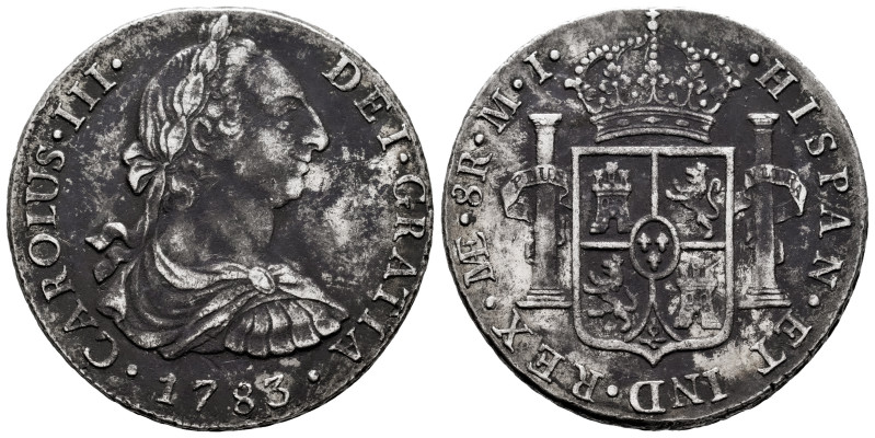 Charles III (1759-1788). 8 reales. 1783. Lima. MI. (Cal-1051). Ag. 26,98 g. Clea...