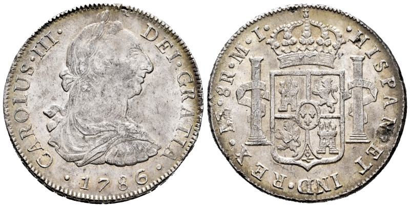 Charles III (1759-1788). 8 reales. 1786. Lima. MI. (Cal-1055). Ag. 26,94 g. Smal...