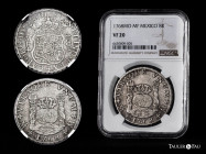 Charles III (1759-1788). 8 reales. 1768. Mexico. MF. (Cal-1094). Ag. Slabbed by NGC as VF 20. NGC-VF. Est...300,00. 

Spanish description: Carlos II...