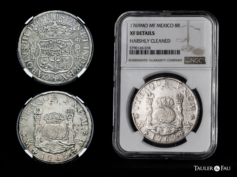 Charles III (1759-1788). 8 reales. 1769. Mexico. MF. (Cal-1095). Ag. Slabbed by ...