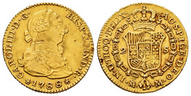 Charles III (1759-1788). 2 escudos. 1788. Madrid. M. (Cal-1578). Au. 6,79 g. Scratches. VF/Choice VF. Est...350,00. 

Spanish description: Carlos II...