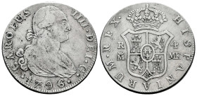 Charles IV (1788-1808). 4 reales. 1796. Madrid. MF. (Cal-782). Ag. 13,41 g. Choice F/Almost VF. Est...65,00. 

Spanish description: Carlos IV (1788-...