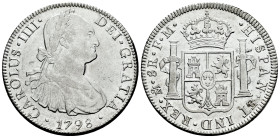 Charles IV (1788-1808). 8 reales. 1798. Mexico. FM. (Cal-692). Ag. 27,01 g. Slightly cleaned. With some original luster remaining. Beautiful. Ex Taule...