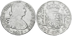 Charles IV (1788-1808). 8 reales. 1803. Mexico. FT. (Cal-977). Ag. 26,61 g. Choice F. Est...80,00. 

Spanish description: Carlos IV (1788-1808). 8 r...