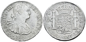Charles IV (1788-1808). 8 reales. 1805. Mexico. TH. (Cal-986). Ag. 26,77 g. Choice VF. Est...160,00. 

Spanish description: Carlos IV (1788-1808). 8...