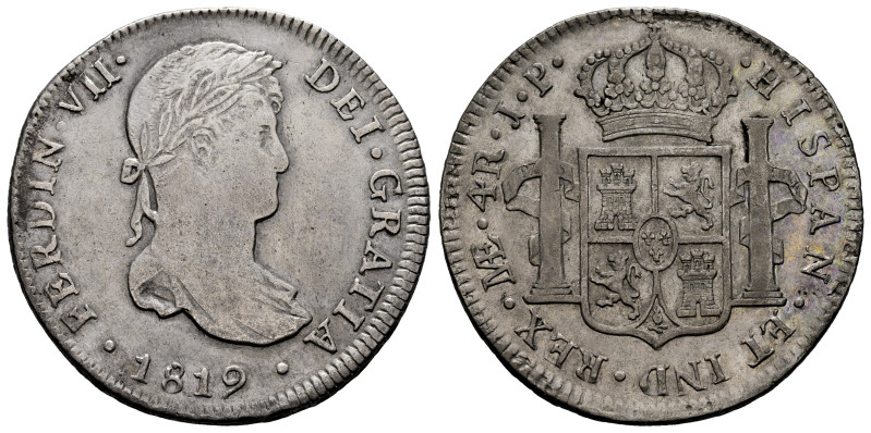 Ferdinand VII (1808-1833). 4 reales. 1819. Lima. JP. (Cal-1073). Ag. 13,36 g. La...