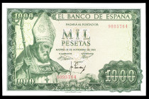 1.000 pesetas. 1965. Madrid. (Ed 2017-471). November 19, San Isidoro. Without serie. Mint state. Est...90,00. 

Spanish description: 1.000 pesetas. ...