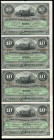 Overseas issues. Banco Español de la Isla de Cuba. 10 pesos. 1896. (Ed 2017-CU79). (Ed 2002-82). May 15th. Series E. PLATA overprint on reverse. Line ...