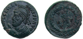 Rome Roman Empire AD 361-363 BSIRM AE Follis - Julianus II (VOT X MVLT XX) Bronze Sirmium mint 3g AU RIC VIII108 LRBC1619