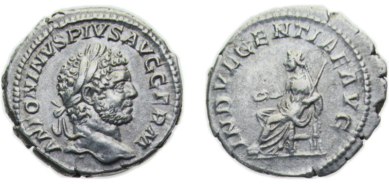 Rome Roman Empire AD 213-217 AR Denarius - Caracalla (INDVLGENTIAE AVG; Indulgen...