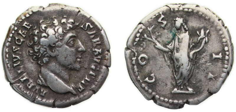 Rome Roman Empire ND (145-160) AR Denarius - Marcus Aurelius (COS II; Honos) Sil...