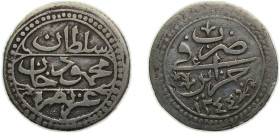Algeria Ottoman Empire AH1244 (1829) ¼ Budju - Mahmud II Silver (.850) 2.4g VF KM67