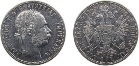 Austria Austrian Empire Austro-Hungarian Empire 1885 1 Florin - Franz Joseph I Silver (.900) Vienna mint 12.34g XF KM2222 Schön149