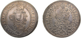 Austria Bishopric of Salzburg Holy Roman Empire 1624 1 Thaler Madonna - Paris von Lodron Silver 28.5g XF KM87 Dav ECT3504 Zöttl1474-1504