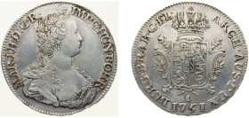 Belgium Austrian Netherlands Possession 1751 1 Ducaton - Maria Theresia (Type 1) Silver (.862) Antwerp mint 33.3g XF KM8 Her1890 Her1896