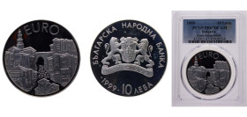 Bulgaria Republic 1999 10 Leva (Plovdiv House) Silver (.925) 23.33g PCGS PR67 KM249