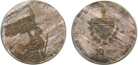 Cuba Second Republic 1989 10 Pesos ("The Liberty") Silver (.999) Havana mint 26.72g PF KM239 JMAAAEE373 JMAAAEE375